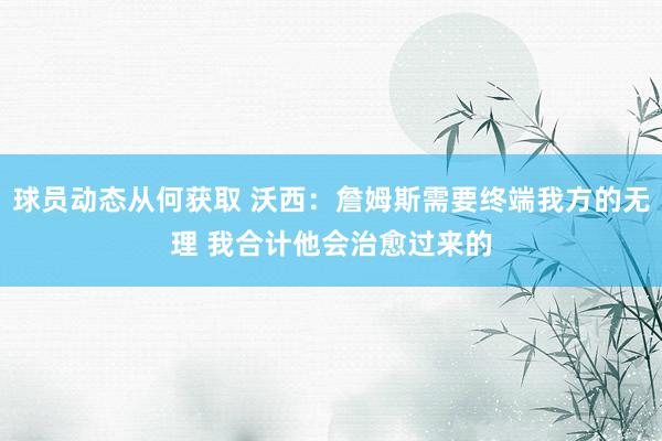 球员动态从何获取 沃西：詹姆斯需要终端我方的无理 我合计他会治愈过来的