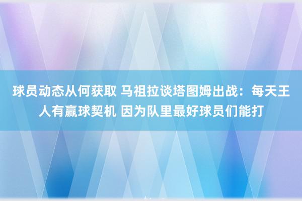 球员动态从何获取 马祖拉谈塔图姆出战：每天王人有赢球契机 因为队里最好球员们能打